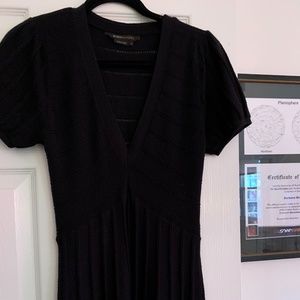 BCBG black b-neck knit dress